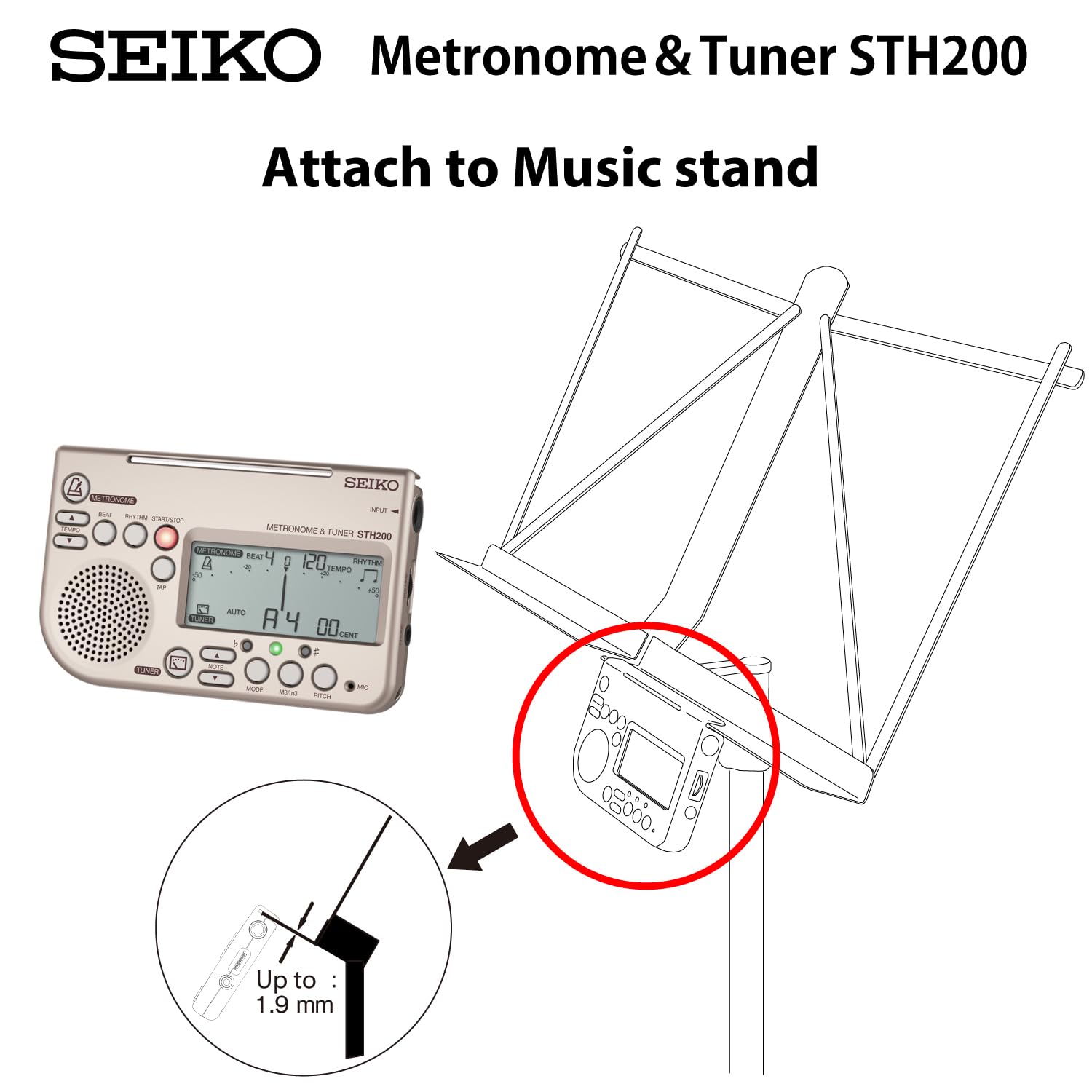 Amazon | SEIKO セイコー メトロノーム&チューナー ゴールド STH200K
